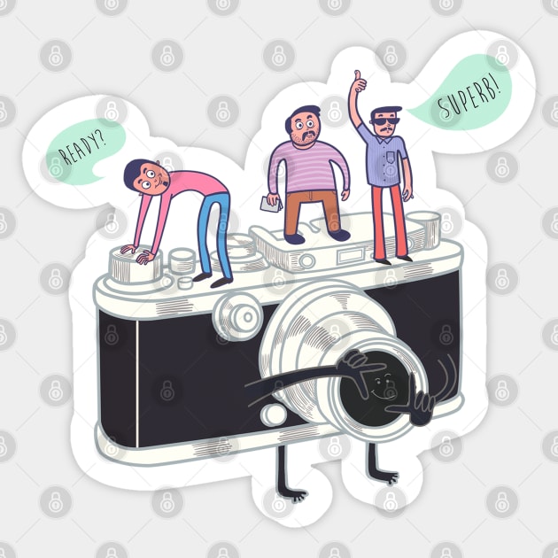 Say Cheese - Photography Sticker by SuperrSunday